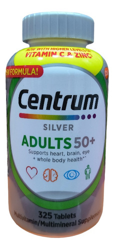 Multivitaminico Centrum Silver 325 Cápsulas. Original 