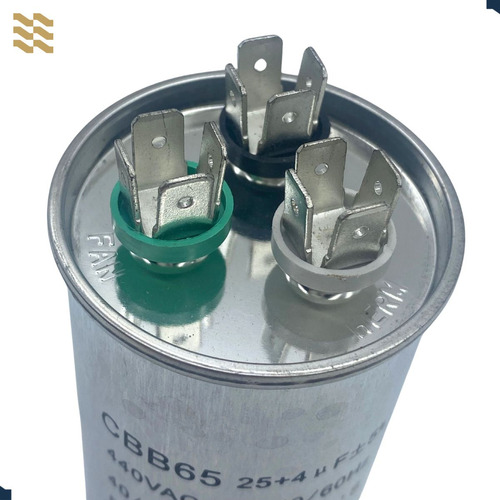 Capacitor Duplo 25+4uf 440v Cbb65 Friven