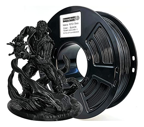 Petg 3d Printer Filament 1.75mm Black 1kg(2.2lbs) For E...