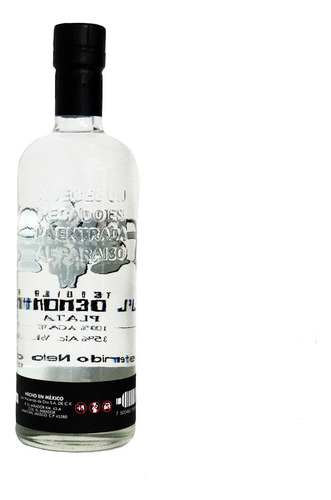 Tequila 100% Agave Azul Cristalino 750ml Mil Demonios Plata