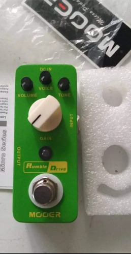 Pedal Mooer Rumble Drive Overdrive. Como Nuevo! Sin Uso! Verde Lima (Usado)