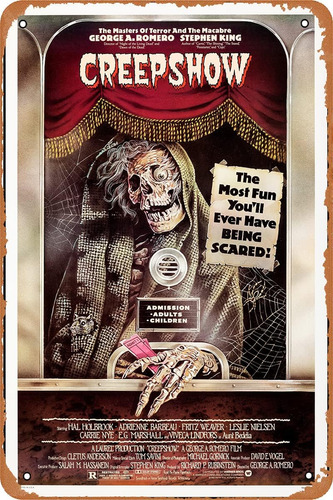 Creepshow 1982 Póster De Película De Terror, Cartel De Lata 