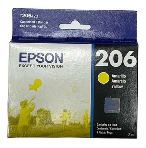 Cartucho De Tinta Epson 206 Amarillo  Amarelo