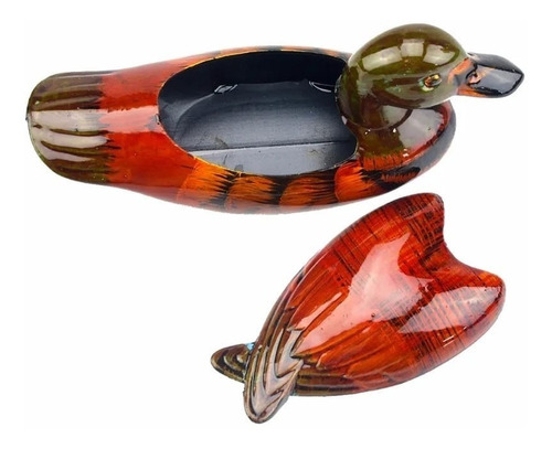 Pareja Patos Mandarines Cura Feng Shui Amor Fidelidad 16 Cm
