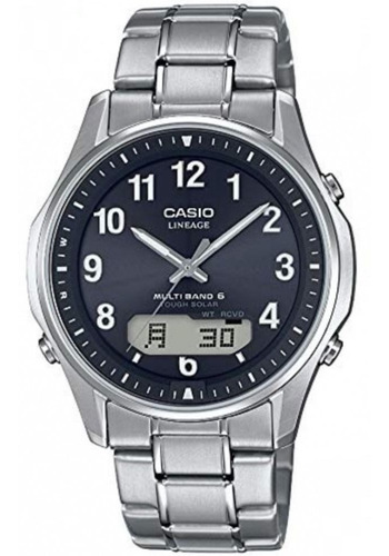 Relogio Casio Lineage Lcw-m100tse 1a2jf Titanium Cor da correia Prateado Cor do bisel Prateado Cor do fundo Preto