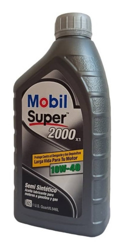 Aceite Para Motos 10w-40 2000x1 Marca Mobil Semi Sintético 