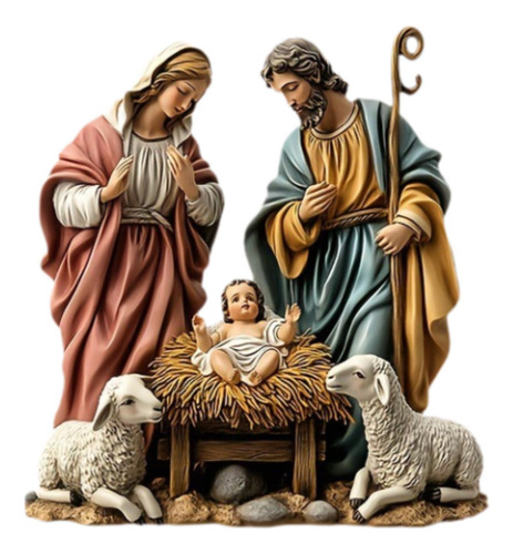 Figura De Belén De Navidad, Adorno De Nacimiento De Jesús,