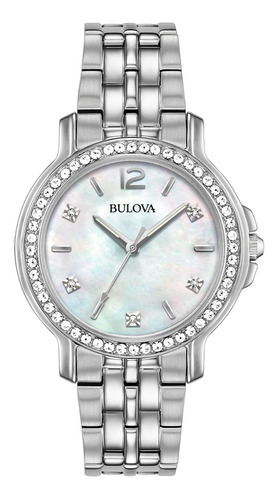 Reloj de pulsera Bulova Crystal 96L255, para mujer color