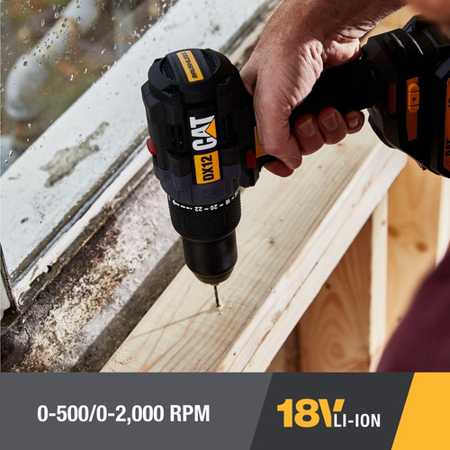 Cat Dx12 18 V Inaldo De Martillo Inalámbrico Con Batería Y C