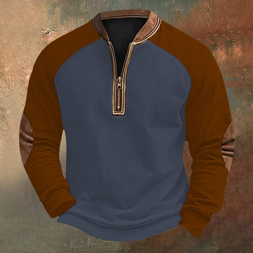 Pulôver Masculino B Com Estampa De Gola Redonda Com Capuz E