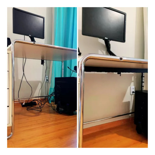 Organizador De Cabos E Fios Baixo Mesa Gaveta 0.5 Metros