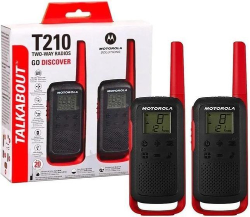 Rádio Comunicador Talkabout 32km T210 Vermelho/preto