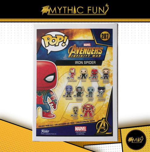 Funko Pop Avengers Infinity War - Iron Spider 287 (Usado)