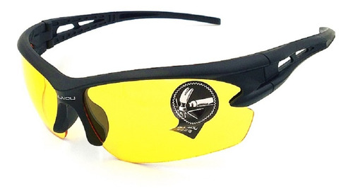Óculos De Ciclismo E Esportes Caça Camping Pesca Amarelo Cor da armação Preto