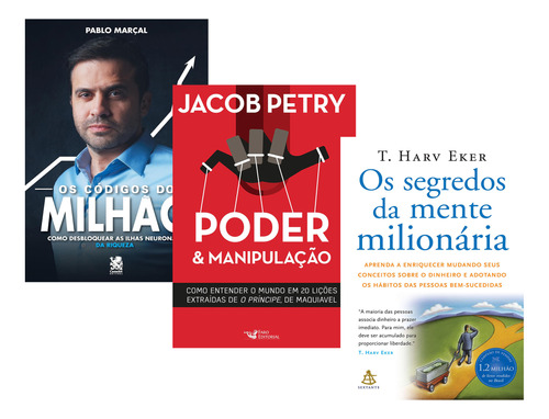 Livro Os Códigos Do Milhão+ Poder E Manipulação+ Mente Milio