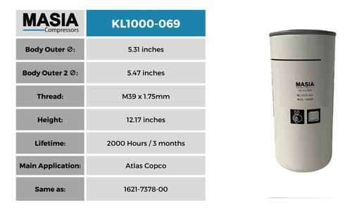 Filtro Para Compresores Mann Filter Wd13145/16