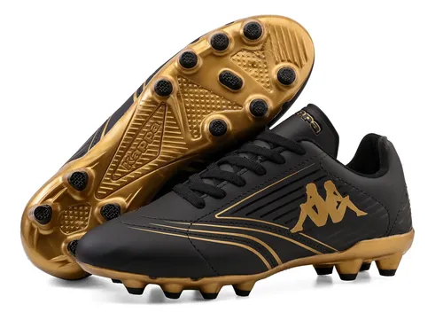 Chuteira Kappa Tiro Campo Masculino Preto-dourado 41 Br