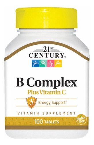 Suplemento 21st Century Vit B Complex Com 100 Comprimidos