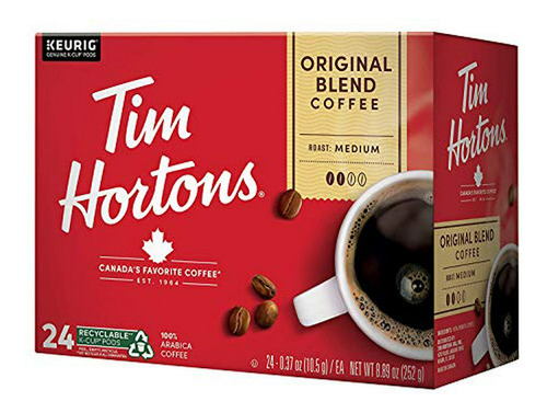 Tim Horton Solo Sirven Tazas De Café, Original Blend, 24 Cou