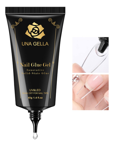 Una Gella Puntas De Unas De Gel Suave, Gel De Pegamento Soli