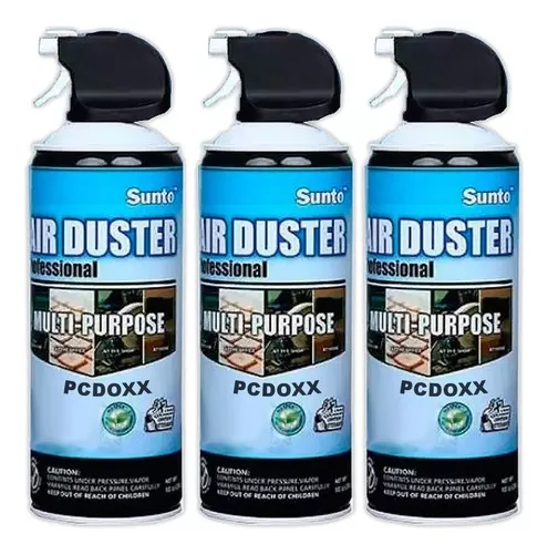 3x Limpieza Pc Notebook Aire Comprimido Air Duster Circuitos