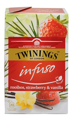 Twinings Infuso Rooibos Fresa Y Vainilla 40g