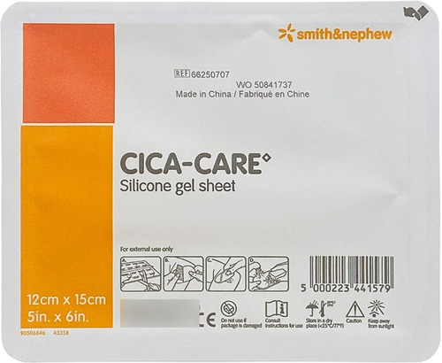 Cica-care Lámina Adhesiva De Gel De Silicona (12cm  X 15cm)