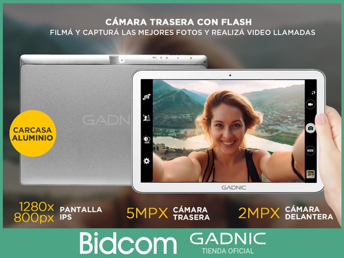 Tablet Gamer Gadnic Celular 3g 10 4k Android Gamer 2gb 32gb