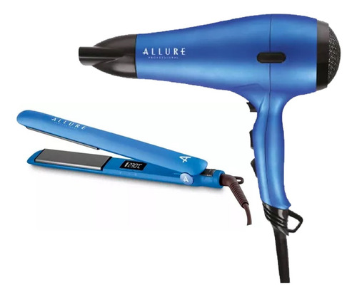 Set Allure Planchita Pelo Alisado Pl1010ap + Secador Ion Cs