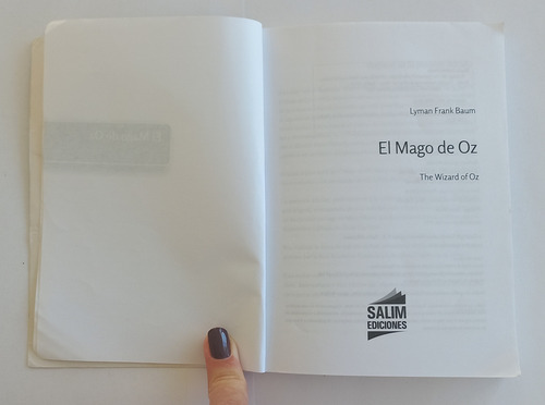 Libro El Mago De Oz - Lyman Frank Baum (retiro X Nuñez) (Usado)