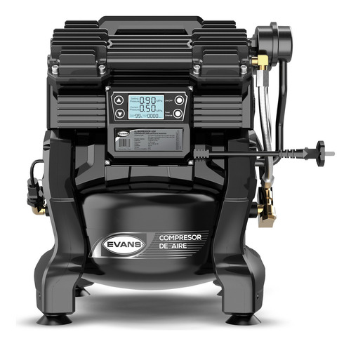 Compresor De Aire Inverter Libre Aceite 2hp 120v 130psi 10l Color Negro Fase eléctrica Monofásica