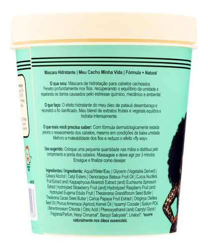 Máscara Hidratante Lola Cosmetics Meu Cacho Minha Vida 450g
