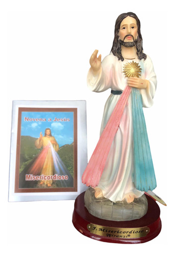 Jesús Misericordioso En Porcelana 20 Cm + Novena