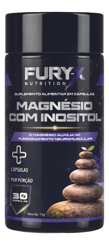 Magnésio Inositol Suplemento Em Càpsula - Fury-x Magnésio Inositol