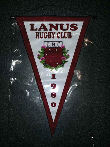 Banderin Rugby 37cm Lanus Rugby Club