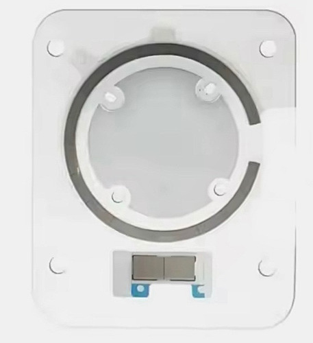 Tapa Trasera Para Iphone 14 Pro Max Aro Grande + Imanes Blanco