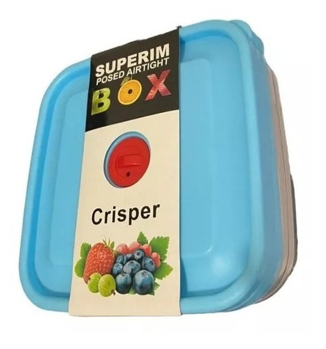 Set De 03 Envases Organizador Comida 16x16x8