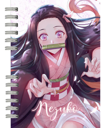 Planner De Nezuko Demon Slayer + Chapita De Regalo