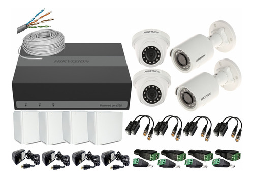 Kit Dvr 1080p 8ch Con Disco Duro Integrado + 4 Cámaras 1080p