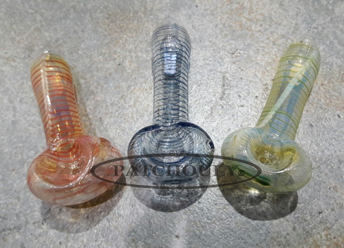Imagen 4 de 8 de Pipa Murano Vidrio Soplado Pyrex Borosilicato Artesanal 9cm.