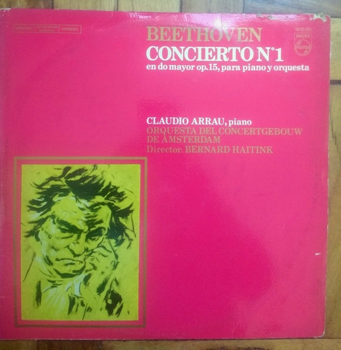 Beethoven Concierto Nro 1 Claudio Arrau Vinilo Original