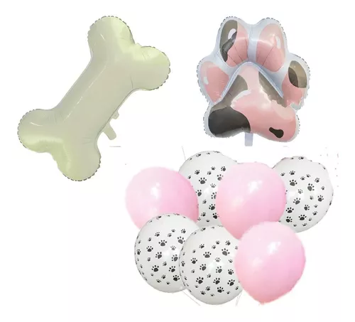 Kit De 9 Globos De Huellas De Patas De Perro