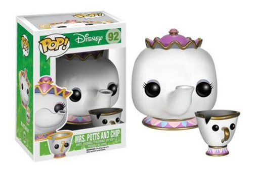 Funko Pop Disney: Figuras De Acción De Sra. Potts Y Chip