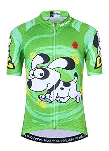 Camiseta De Ciclismo De Manga Corta Para Niños