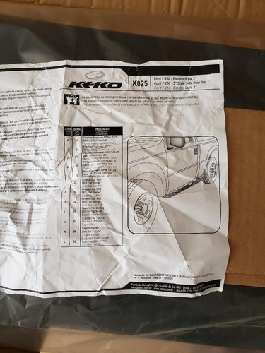 Imagem 2 de 2 de Estribo F250 - Cromado - Keko