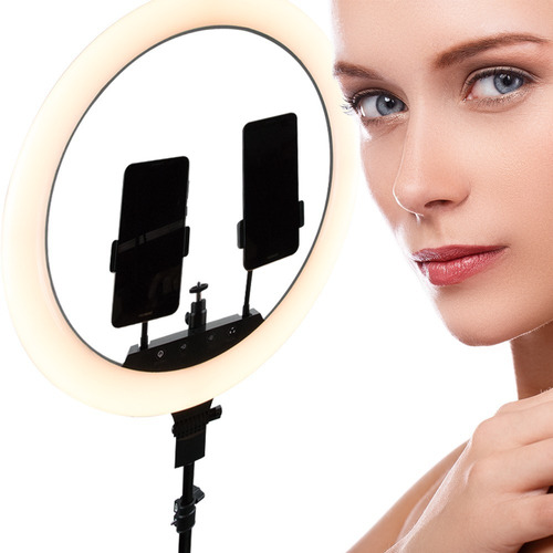 Aro Luz Led 18 Pulgadas Estudio Tik Tok Luz Blanca Cálida
