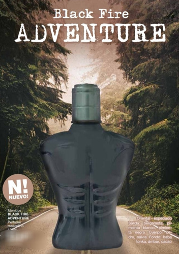 Black Fire Adventure Perfume Masculino De Monique