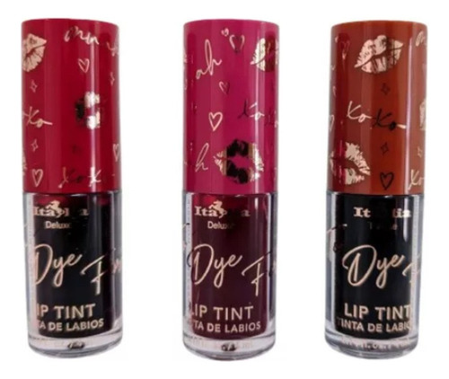 3 Tinta Para Labios To Dye For Lip Tint Italia Deluxe Varios