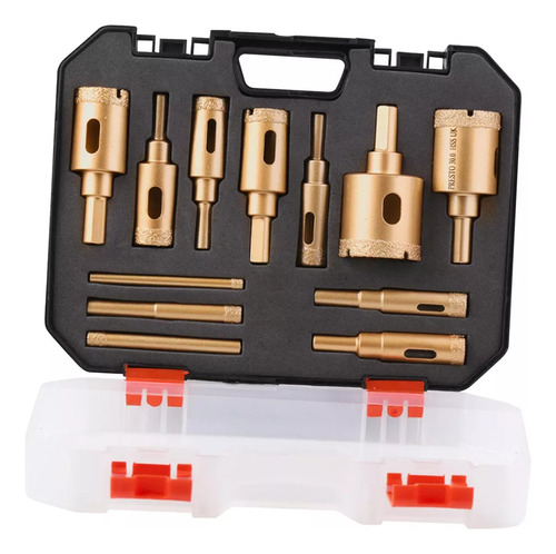 12 Kits De Fresado De Brocas Cónicas Para Azulejos Con