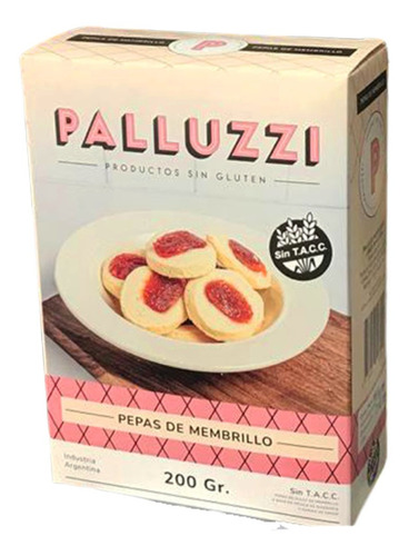 Pepas De Membrillo X 200 G Palluzzi  Sin Tacc